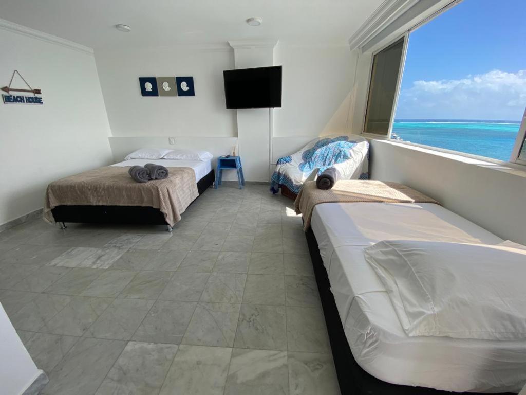 Apartamentos Con Playa Privada Y Vista Al Mar San Andrés Eksteriør billede